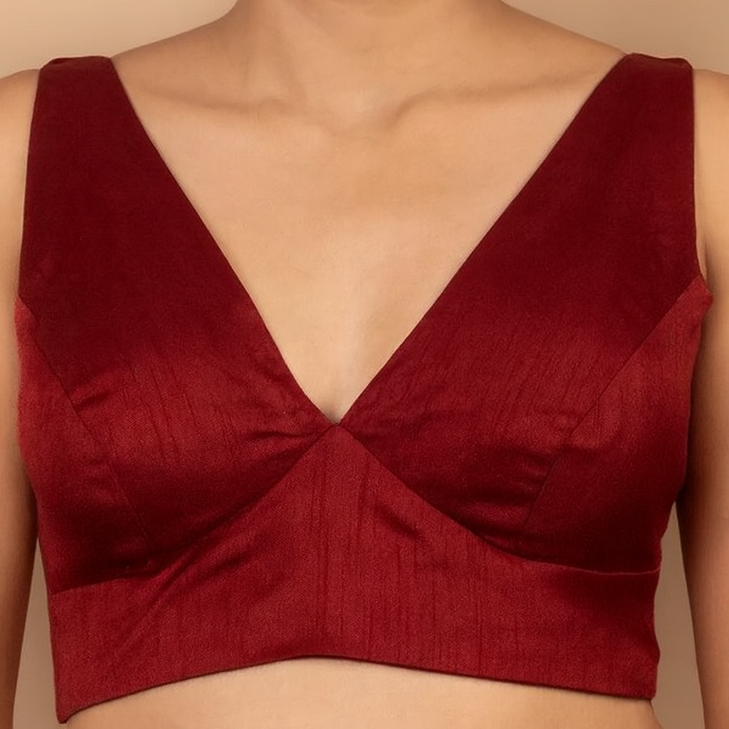 Readymade Sleeveless Blouse - Plain