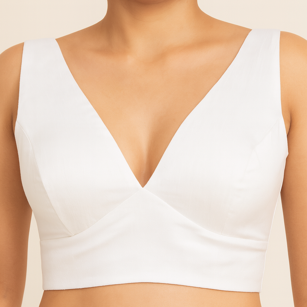 Readymade Sleeveless Blouse - Plain